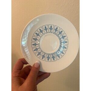 4 Homer Laughlin Richelieu Fleur de Lis Saucers